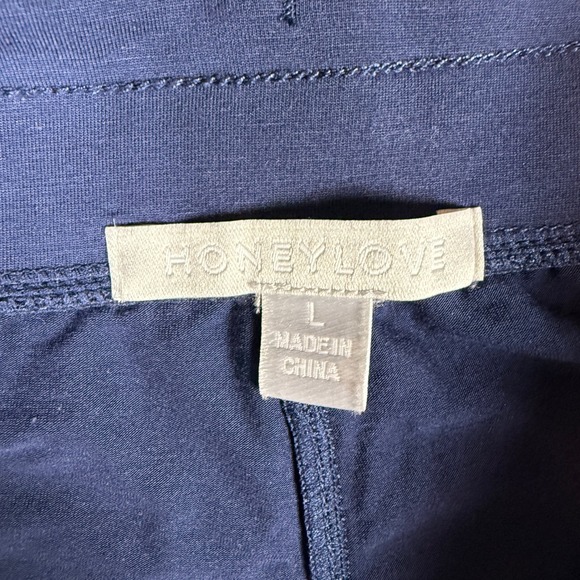 HONEYLOVE Navy BlissWear Blue Mesh Panel Cooling Lounge Pants Large Comfy‎ - Picture 8 of 9